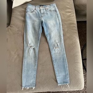 Express Mid Rise Light Wash Jeans